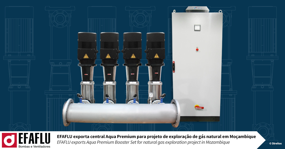 EFAFLU exporta central Aqua Premium para projeto de exploração de gás natural em Moçambique