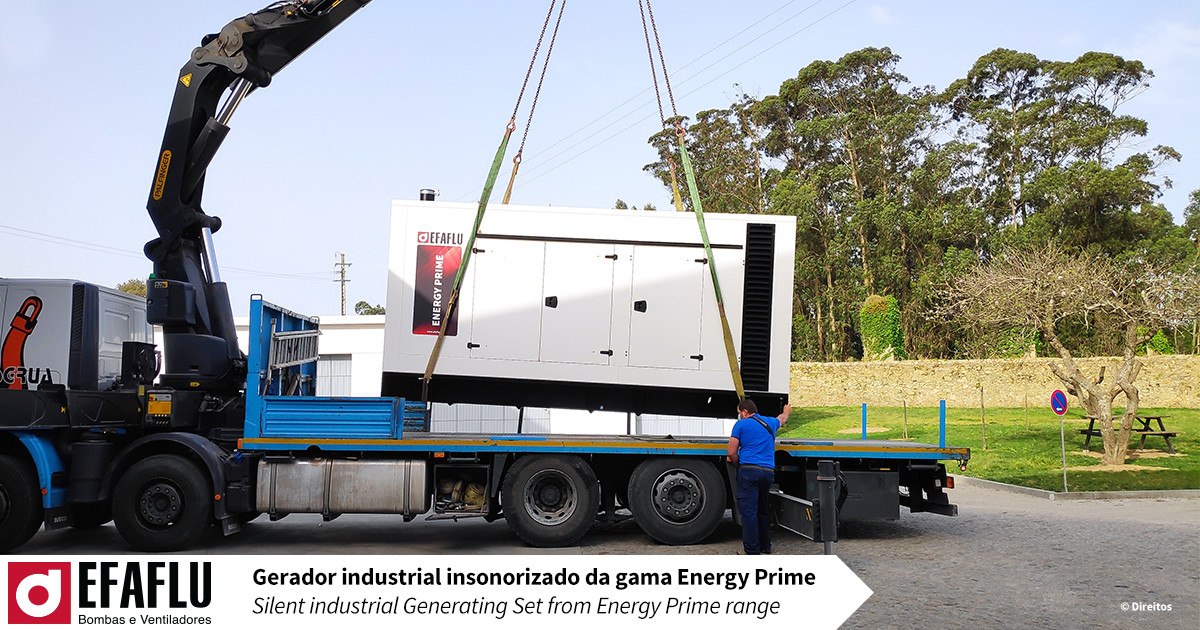 Gerador Industrial Insonorizado da Gama Energy Prime