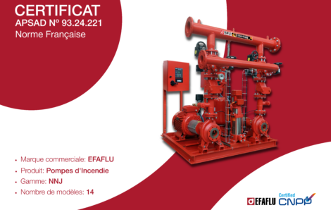 Certification CNPP pour nos Pompes d’Incendie!